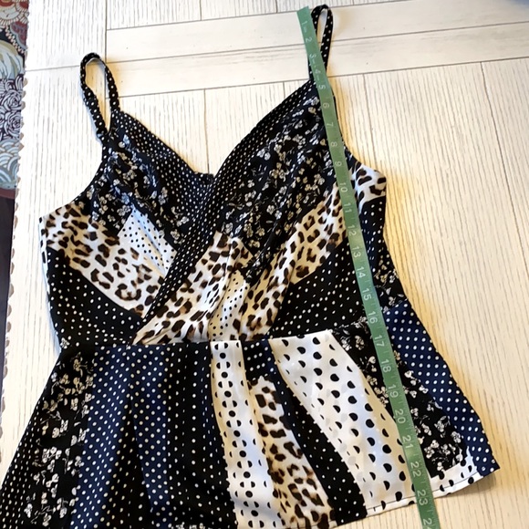 Cabi Crossover Cami, #3787 Polka dot animal print - Picture 10 of 10